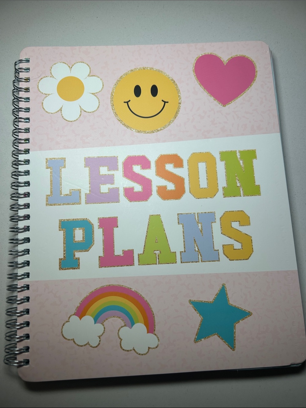 Hadley Designs Lesson Plans Teacher Planner - Pastel Rainbow